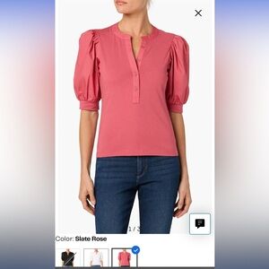 Small Joes Jeans Mixed Media Henley Top